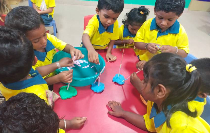 Students at St. Francis International School